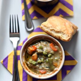 Individual Turkey Pot Pies - Recipe photo by thespeckledpalate
