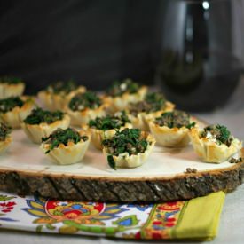 Beef Wellington Spanakopita Bites - Recipe photo by Food Done Light