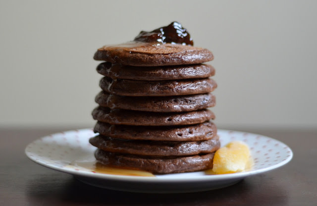 Brownie Hazelnut Pancakes - Recipe photo by whiness