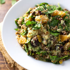 Moroccan Salad with Orange Dressing - Recipe photo by pinchofyum