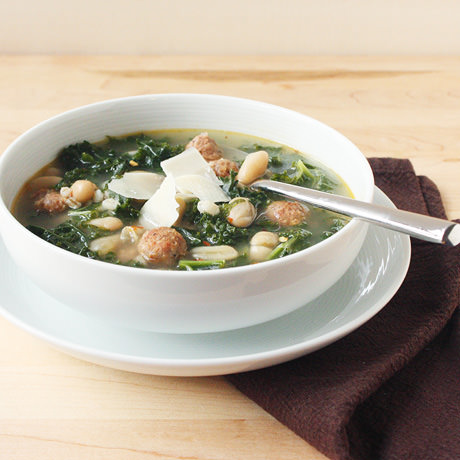Kale, Sausage, and White Beans Soup - Recipe photo by foodnouveau