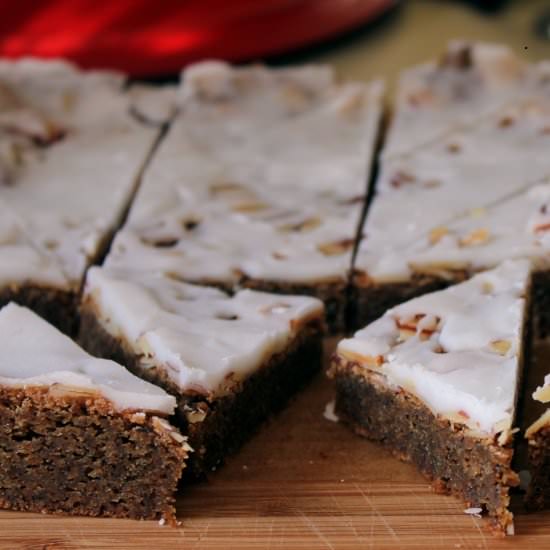 Coffee Blondies - Recipe photo by kitchentrialanderror