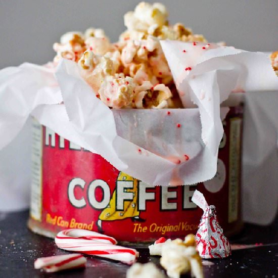 White Chocolate Peppermint Popcorn - Recipe photo by sweetcsdesigns