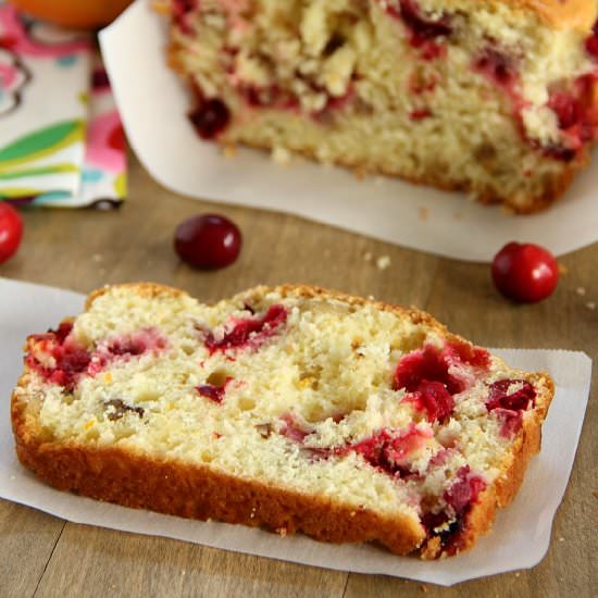 Cranberry Orange Bread - Recipe photo by eatdrinklove