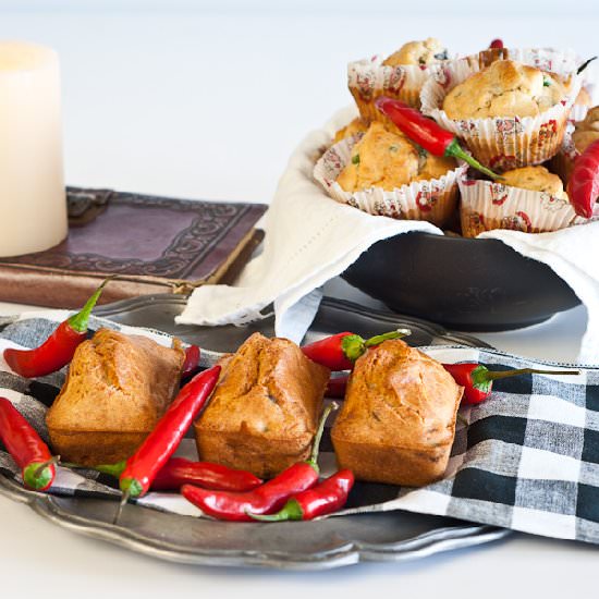Chili Eggplant Muffins – gluten-free - Recipe photo by Suzanneper