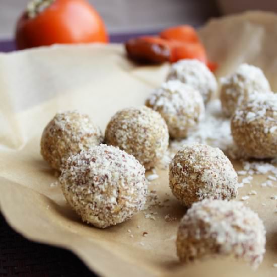 No Bake Persimmon Snowballs - Recipe photo by withanopenmind
