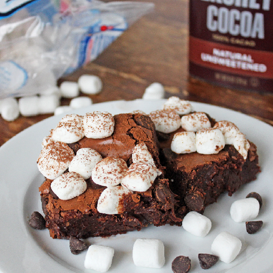 Hot Cocoa Brownies - Recipe photo by If You Give A Blonde A Kitchen