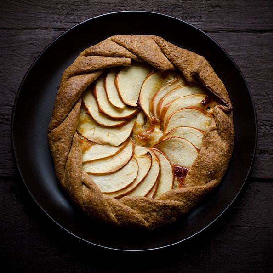 Apple & Cheddar Galette - Recipe photo by Savory Simple
