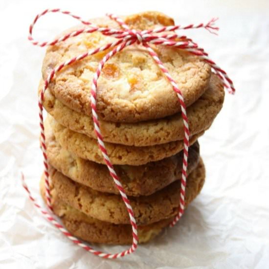 Apricot Ginger & White Choc Cookies - Recipe photo by reallyprettyuseful