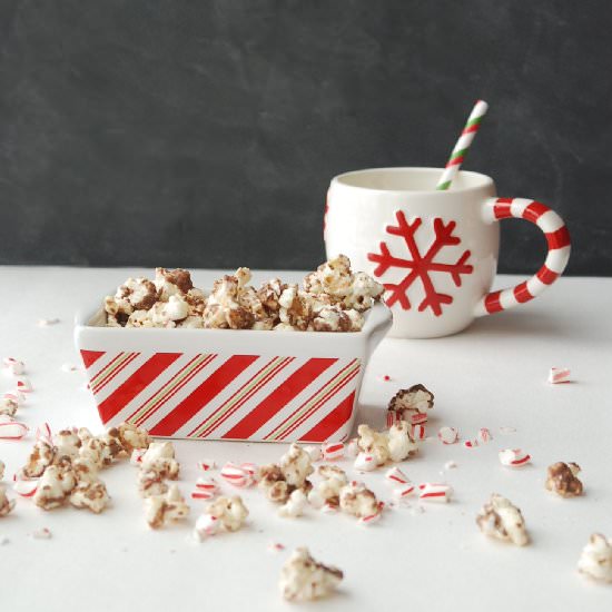 Peppermint Bark Popcorn - Recipe photo by Endlessly Inspired