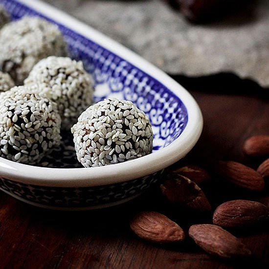 Almond Stuffed Date Balls - Recipe photo by globaltable