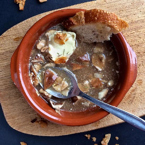 Mushroom "Mussels" in Cider Broth - Recipe photo by LorimerKitchen