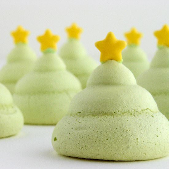 Christmas Tree Meringues - Recipe photo by IFeelCook