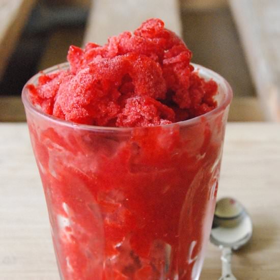 Refreshing Strawberry Granita - Recipe photo by JulesGalloway
