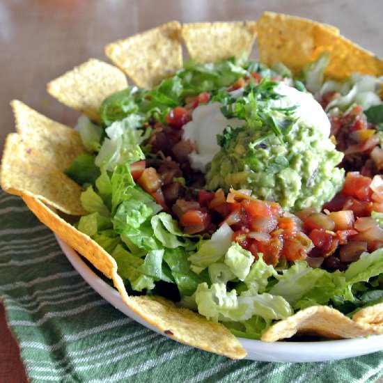 Vegetarian Taco Salad - Recipe photo by MomWhatsForDinner