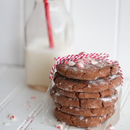 Chocolate Mint Crinkle Cookies - Recipe photo by lollyjane