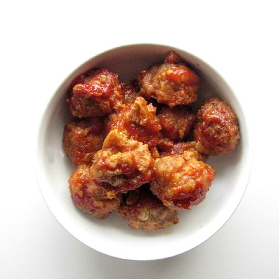 Crockpot Pork Meatballs - Recipe photo by slowcookergourmet