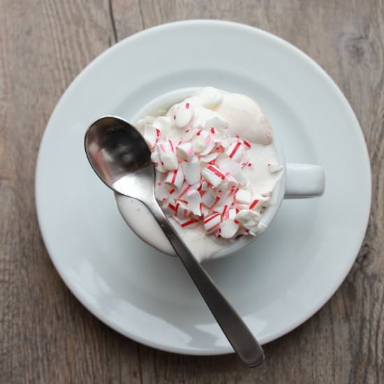 The BEST Peppermint Hot Chocolate - Recipe photo by kneadtocook