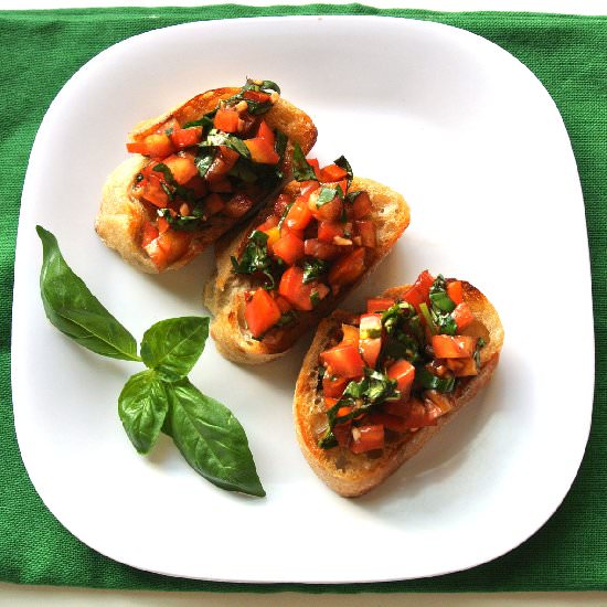 Bruschetta - Recipe photo by MomWhatsForDinner