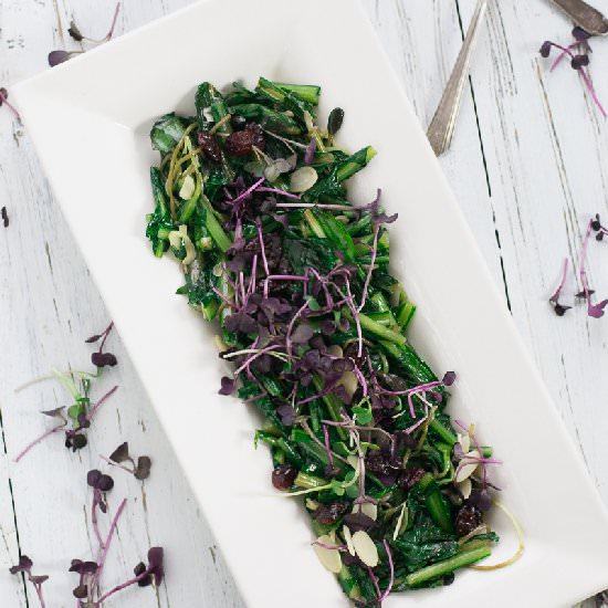Dandelion Winter Salad - Recipe photo by kitchentonirvana.com