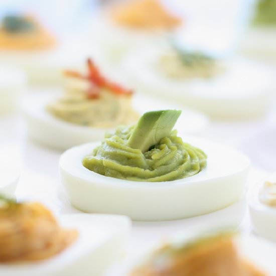 Five Twists on Classic Deviled Eggs - Recipe photo by barefeetinthekitchen