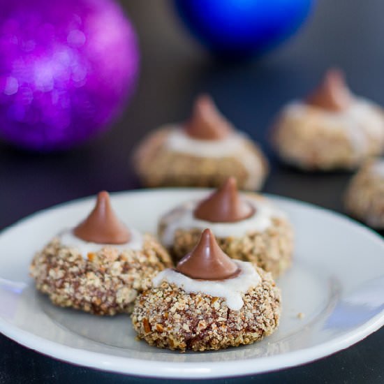 Chocolate Pecan Thumbprint Cookies - Recipe photo by jocooks