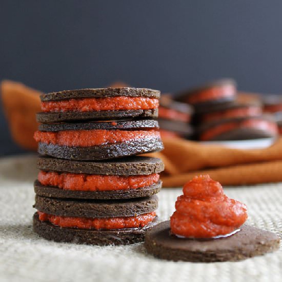 Healthy Peppermint Oreo Cookies - Recipe photo by TheHealthyMaven