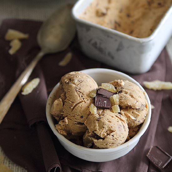 Chocolate Gingerbread Ice Cream - Recipe photo by Running to the Kitchen
