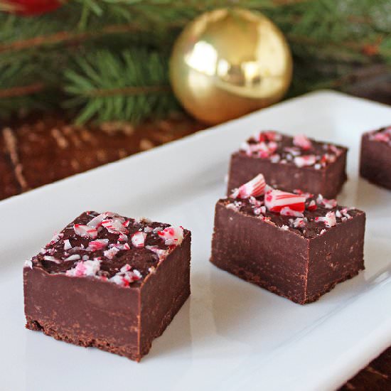 Peppermint Fudge - Recipe photo by If You Give A Blonde A Kitchen
