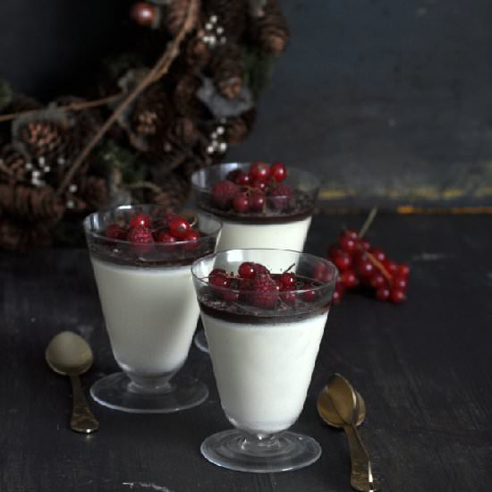 Baileys and Chocolate Panna Cotta - Recipe photo by tu eres el chef