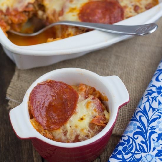 Pizza Spaghetti Squash Casserole - Recipe photo by LowCarbOneDay