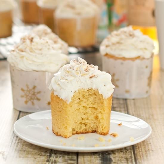 Eggnog Cupcakes - Recipe photo by sweetpeaskitchen