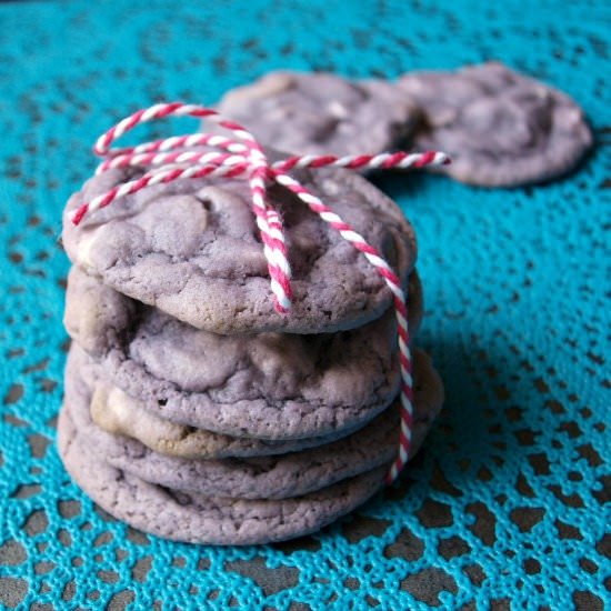 Taro White Chocolate Chip Cookies - Recipe photo by Bake Something