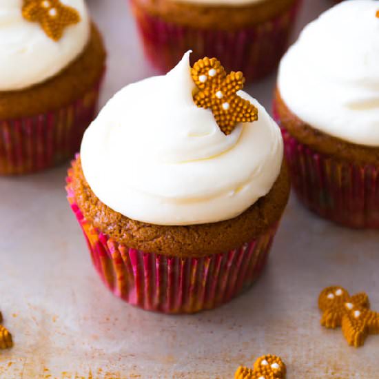 Gingerbread Cupcakes - Recipe photo by sallysbakingaddiction