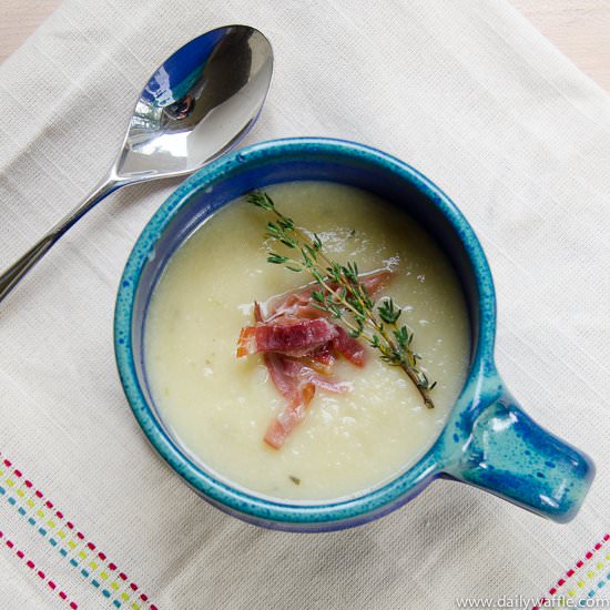 Herbed Cauliflower Potato Chowder - Recipe photo by dailywaffle