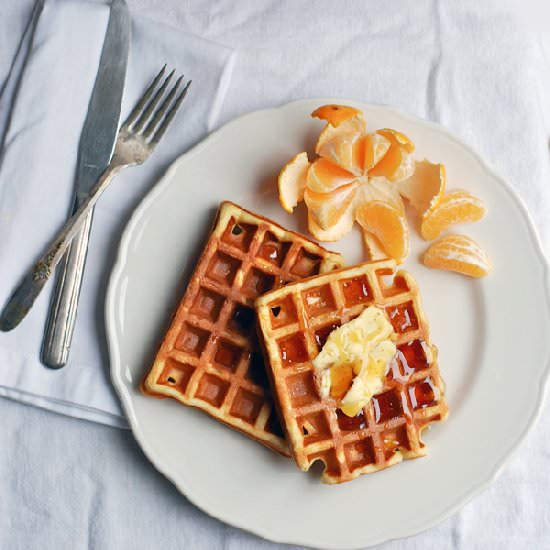 Eggnog Waffles - Recipe photo by brooklynsupper