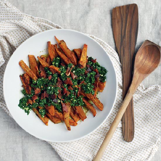 Sweet Potatoes with Chimichurri - Recipe photo by brooklynsupper