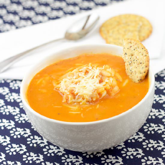 Tomato Soup With Orzo - Recipe photo by lemonandolives