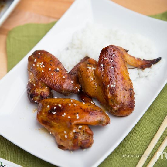 Glazed Chicken Wings - Recipe photo by momsdish