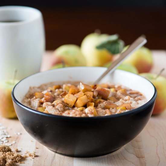 Apple Pie Oatmeal - Recipe photo by bsinthekitchen