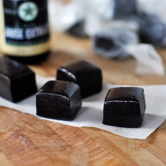 Licorice Caramels - Recipe photo by mykitchencafe
