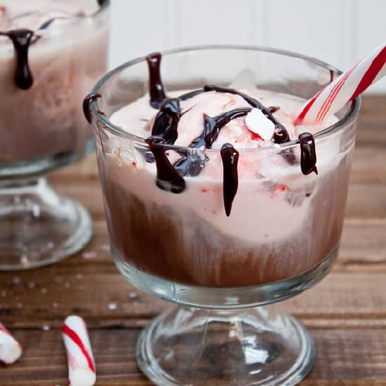Peppermint Mocha Affogato - Recipe photo by DessertForTwo
