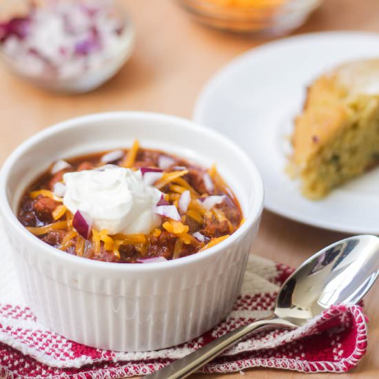 Mile-High Chili - Recipe photo by kmwizzle
