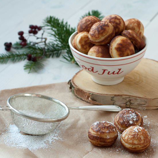 Ebleskiver – Danish Pancake Balls - Recipe photo by Louisesmadblog