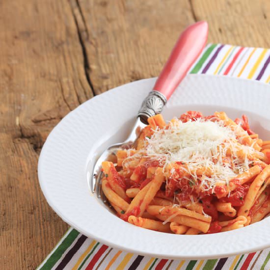 Pasta all'arrabbiata - Recipe photo by kalejdoskoprenaty