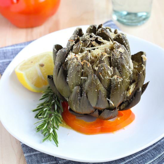 Italian Stuffed Artichokes - Recipe photo by making thyme for health