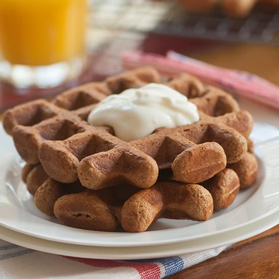 Whole Wheat Gingerbread Waffles - Recipe photo by LivingLou