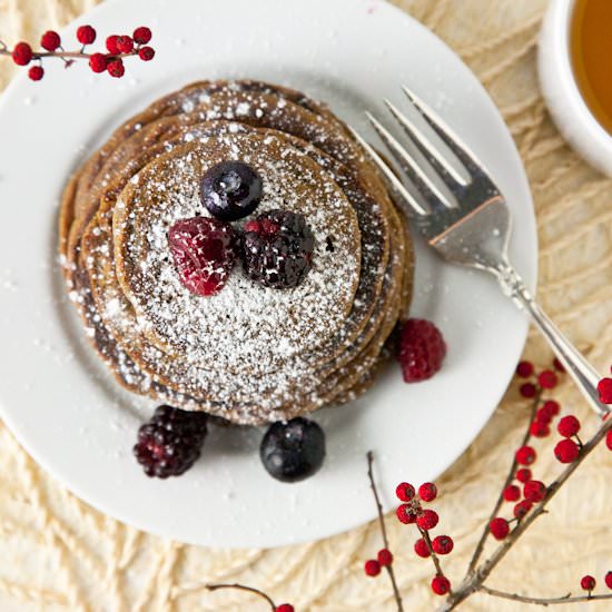 Gingerbread Buckwheat Pancakes - Recipe photo by PicklesNHoney