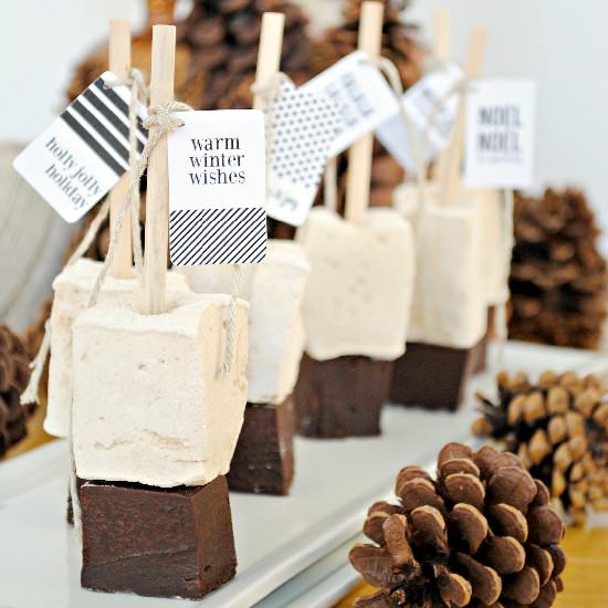 Gingerbread Hot Chocolate Sticks - Recipe photo by The Kitchen McCabe