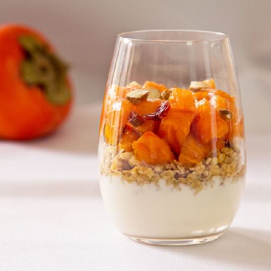Persimmon Parfait - Recipe photo by mjskitchen